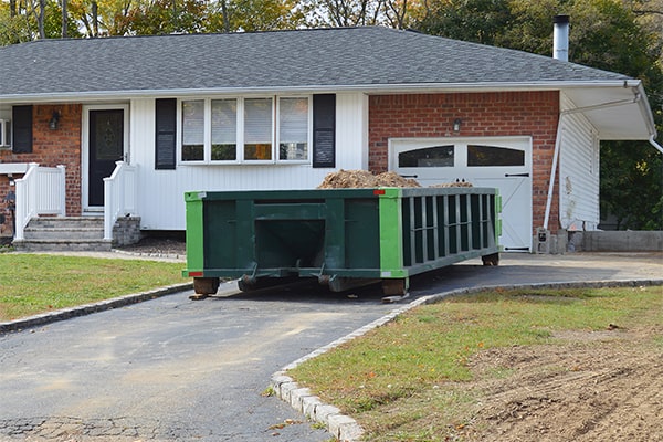 hazardous waste, chemicals, and flammable materials are not allowed in residential dumpsters